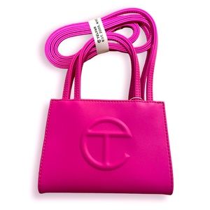 NWT Telfar small shopping bag, azalea.